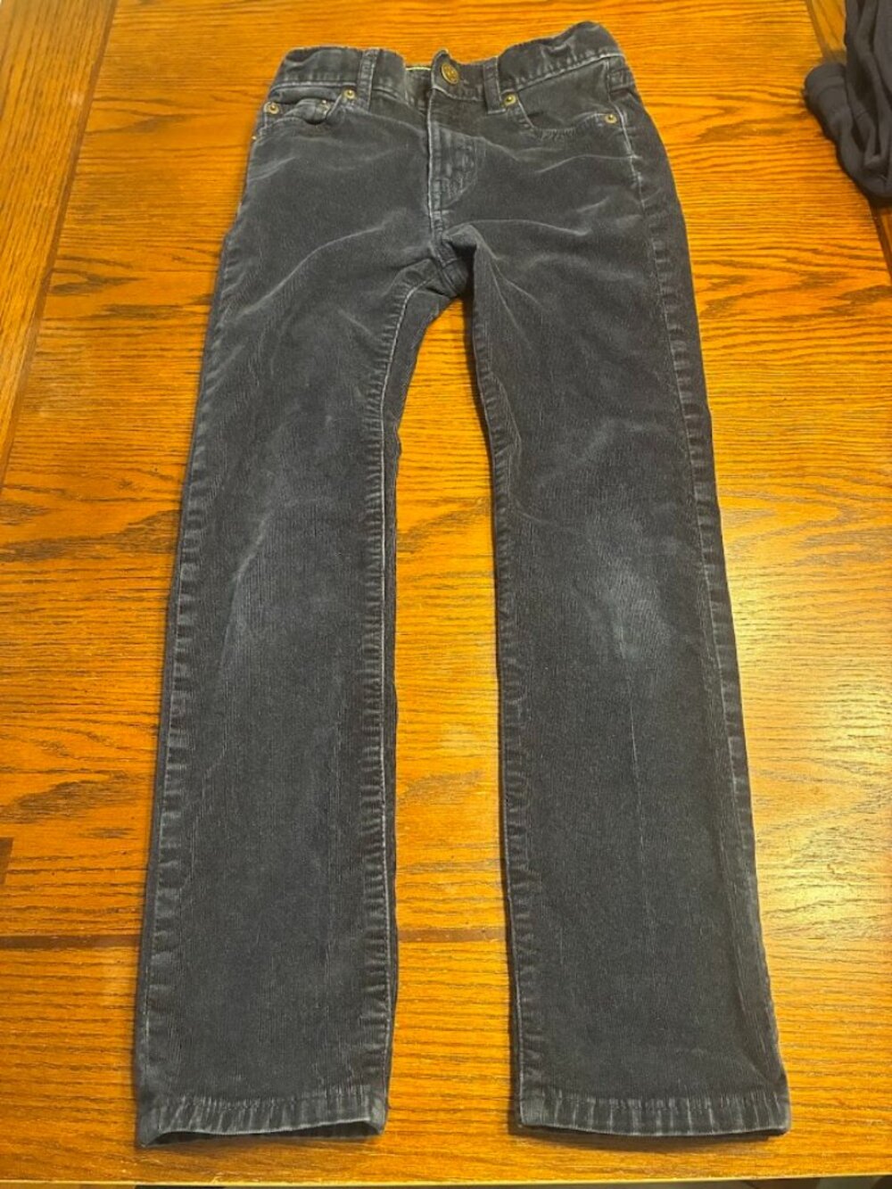 Crewcuts - Size 7 Dark Gray Stretch Jeans with adjustable waist